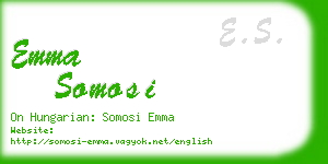 emma somosi business card